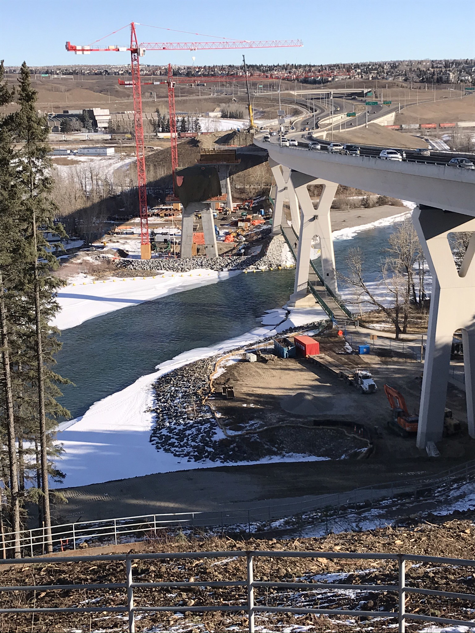 Bow River Bridge looking North
