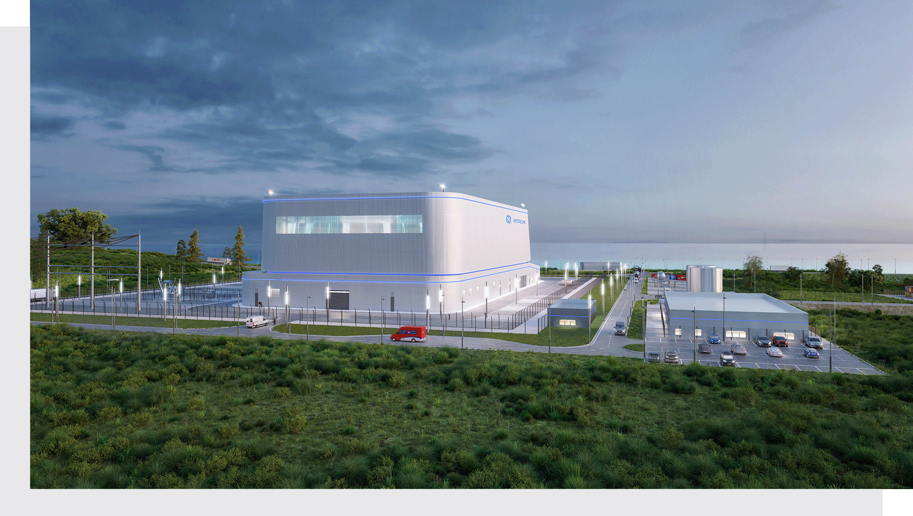 Rendering of nuclear plant