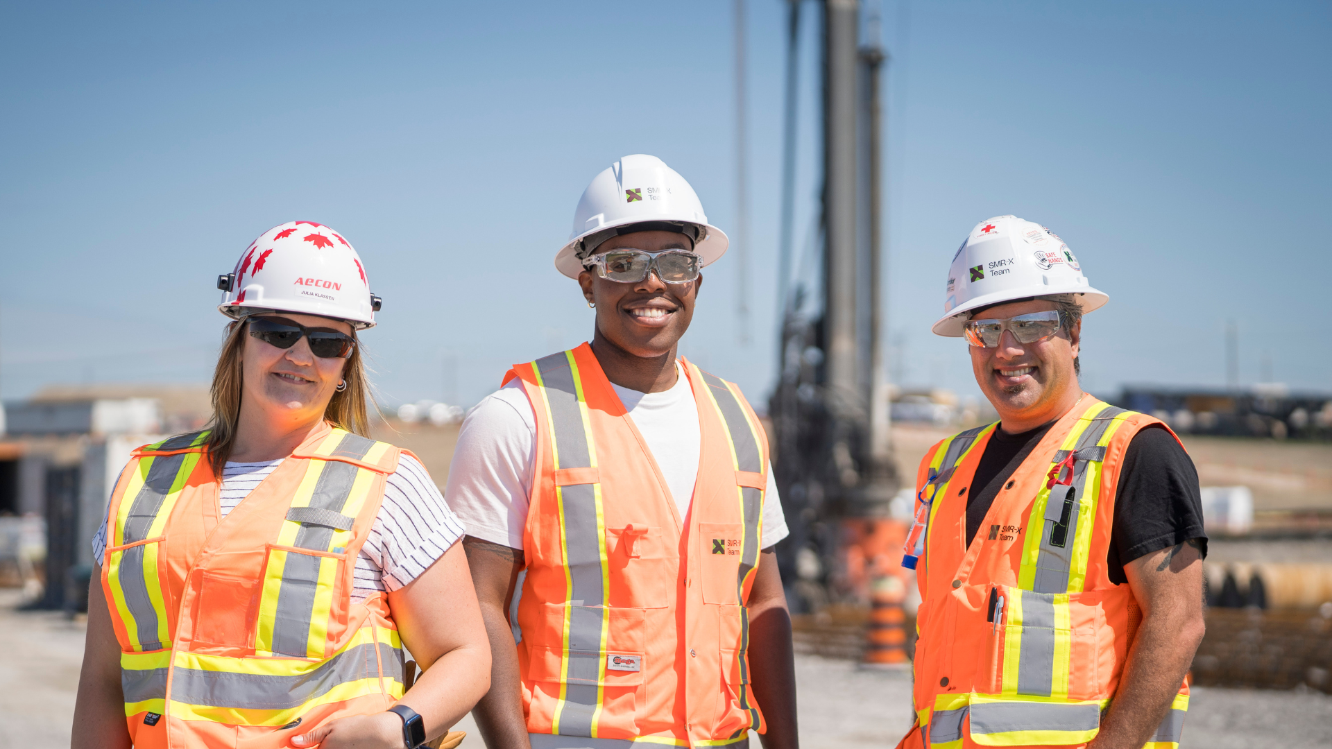 Man in hardhat smiling