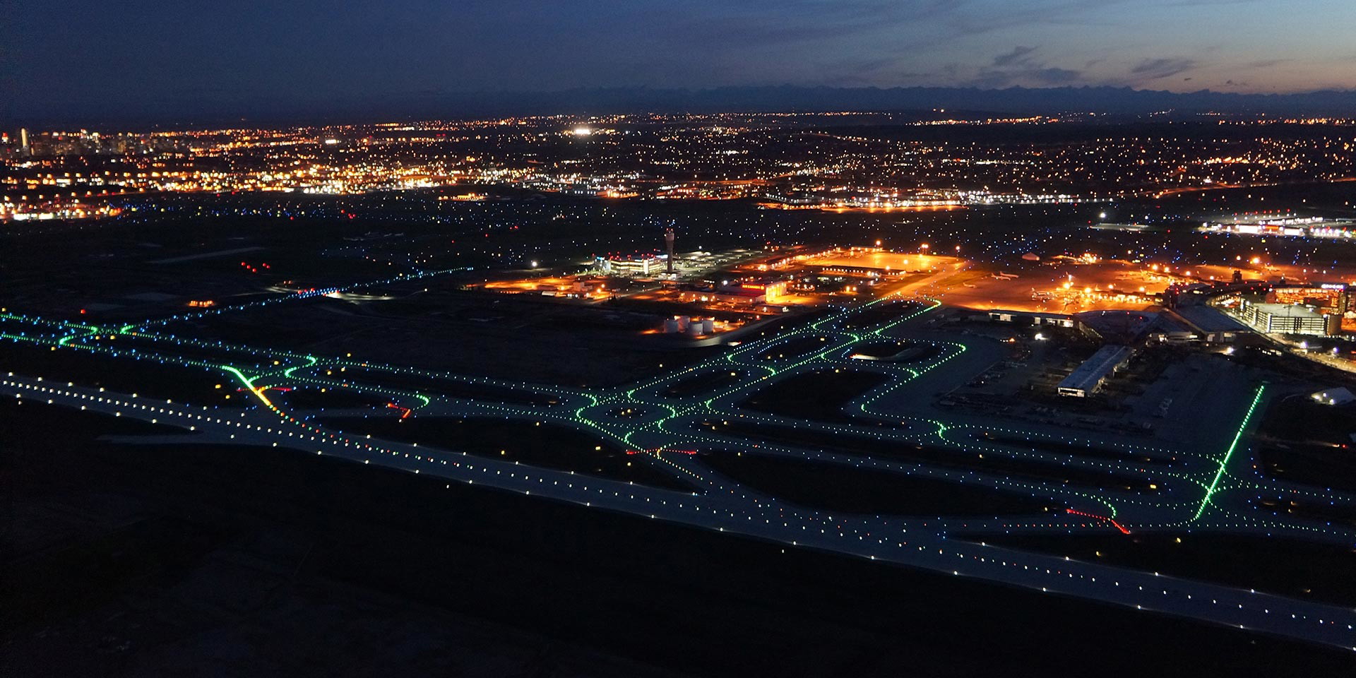 YYC Airport Nighttime 