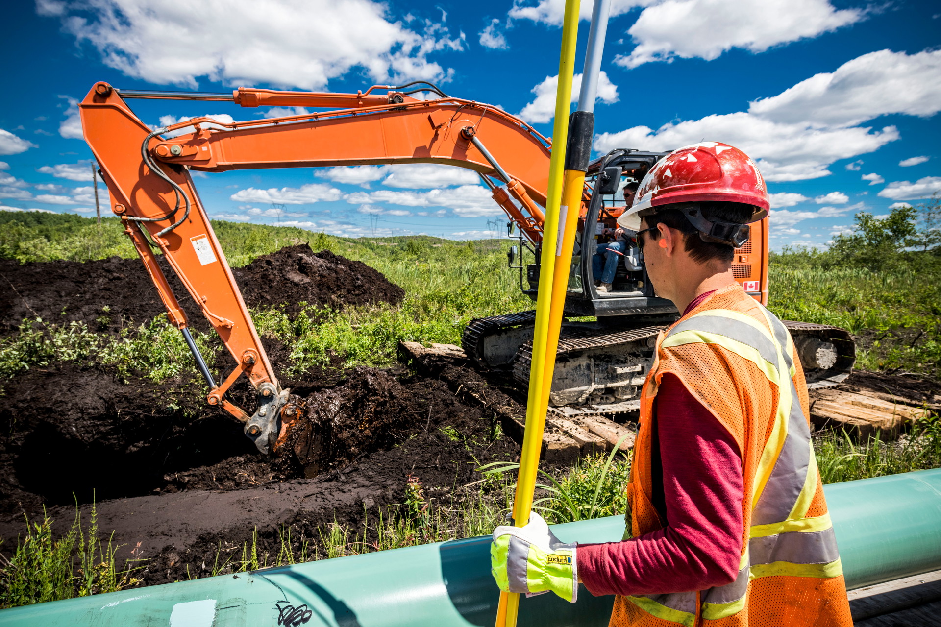 Excavating ground