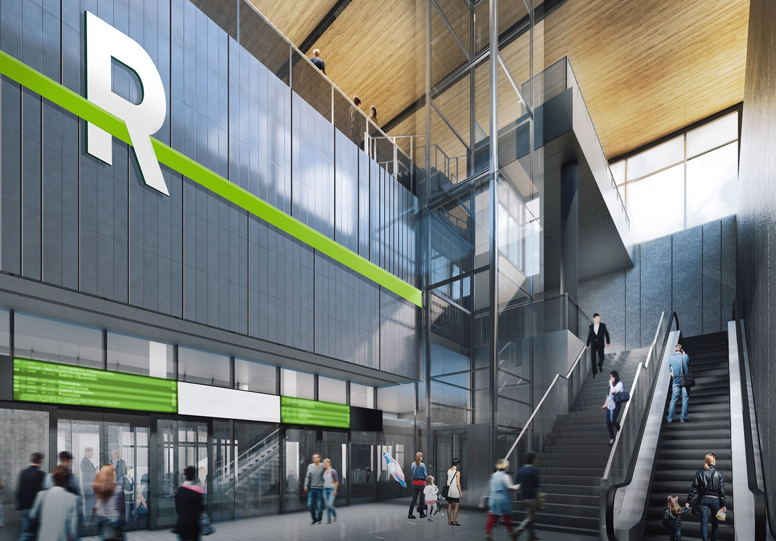 REM Station Interior Rendering