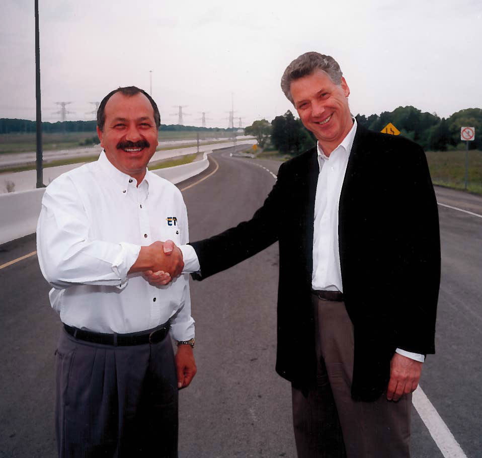 John Beck and Al Palladini at Hwy. 407