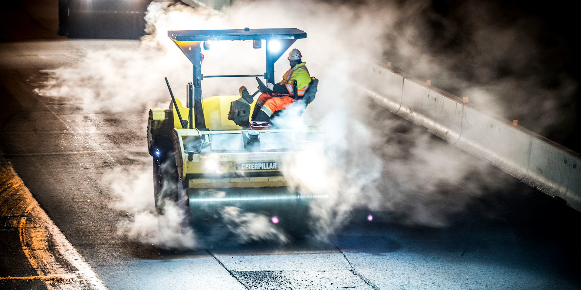 Highway 410 Widening Worker